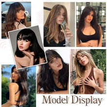 Load image into Gallery viewer, Wig Women Natural Lightweight Breathable Height Increasing Covering White Hair Head Invisible Seamless Fluffy Simulated Wig Piece