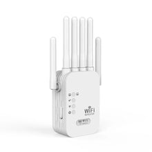 Load image into Gallery viewer, 300Mbps/1200Mbps 2.4G 5.8G WiFi Repeater Dual-Band Repetidor of Signal Booster WIFI Amplificador Range Repeater Wireless Point AP Router