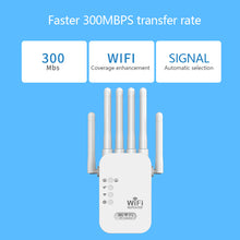 Load image into Gallery viewer, 300Mbps/1200Mbps 2.4G 5.8G WiFi Repeater Dual-Band Repetidor of Signal Booster WIFI Amplificador Range Repeater Wireless Point AP Router