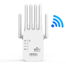 Load image into Gallery viewer, 300Mbps/1200Mbps 2.4G 5.8G WiFi Repeater Dual-Band Repetidor of Signal Booster WIFI Amplificador Range Repeater Wireless Point AP Router