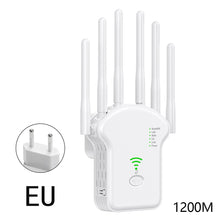 Load image into Gallery viewer, 300Mbps 1200Mbps with High 6 Antenna WiFi Repeater Wireless Router Network Amplifier Repeater Signal Cover Extender Range Signal WiFi Booster