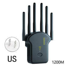 Load image into Gallery viewer, 300Mbps 1200Mbps with High 6 Antenna WiFi Repeater Wireless Router Network Amplifier Repeater Signal Cover Extender Range Signal WiFi Booster