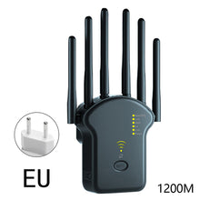 Load image into Gallery viewer, 300Mbps 1200Mbps with High 6 Antenna WiFi Repeater Wireless Router Network Amplifier Repeater Signal Cover Extender Range Signal WiFi Booster