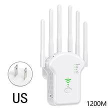 Load image into Gallery viewer, 300Mbps 1200Mbps with High 6 Antenna WiFi Repeater Wireless Router Network Amplifier Repeater Signal Cover Extender Range Signal WiFi Booster