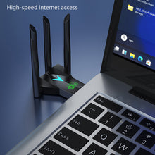 Load image into Gallery viewer, Driver Free 1300Mbps USB WiFi Adapter 2.4G/5Ghz Dual Band Wi-Fi 4 Antenna Wireless Receiver For PC/Laptop