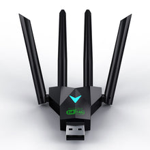 Load image into Gallery viewer, Driver Free 1300Mbps USB WiFi Adapter 2.4G/5Ghz Dual Band Wi-Fi 4 Antenna Wireless Receiver For PC/Laptop