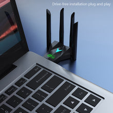 Load image into Gallery viewer, Driver Free 1300Mbps USB WiFi Adapter 2.4G/5Ghz Dual Band Wi-Fi 4 Antenna Wireless Receiver For PC/Laptop