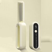Load image into Gallery viewer, Foldable Straight Hair Comb Mini Portable Charging Wireless Negative Ion Roll Straightening Dual-use Straightener Hair Styling Tool