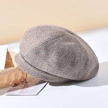 Load image into Gallery viewer, Retro Plaid Beret Fashionable Versatile Autumn Winter Delicate Soft Comfortable Breathable Beret Octagonal Hat for Women