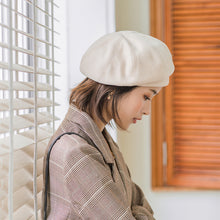 Load image into Gallery viewer, Retro Plaid Beret Fashionable Versatile Autumn Winter Delicate Soft Comfortable Breathable Beret Octagonal Hat for Women