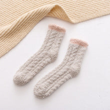 Load image into Gallery viewer, Comfortable Cold Resistant Coral Fleece Socks Women's Mid-tube Socks Autumn Winter Fleece Thick Warm Socks Plush Floor Socks