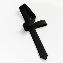 Load image into Gallery viewer, Fashionable Casual 3cm Ultra-narrow Tie Shirt Decoration Matching Pure Black Tie Adjustable Versatile Ties for Women