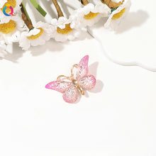 Load image into Gallery viewer, Gradient Colored Butterfly Hair Clip Mini Lovely Bangs Hairpin Hair Claw Clip Versatile Fashionable Headwear Hair Accessories