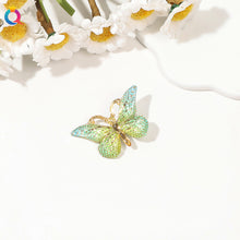 Load image into Gallery viewer, Gradient Colored Butterfly Hair Clip Mini Lovely Bangs Hairpin Hair Claw Clip Versatile Fashionable Headwear Hair Accessories