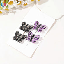 Load image into Gallery viewer, Gradient Colored Butterfly Hair Clip Mini Lovely Bangs Hairpin Hair Claw Clip Versatile Fashionable Headwear Hair Accessories