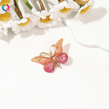 Load image into Gallery viewer, Gradient Colored Butterfly Hair Clip Mini Lovely Bangs Hairpin Hair Claw Clip Versatile Fashionable Headwear Hair Accessories