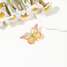 Load image into Gallery viewer, Gradient Colored Butterfly Hair Clip Mini Lovely Bangs Hairpin Hair Claw Clip Versatile Fashionable Headwear Hair Accessories