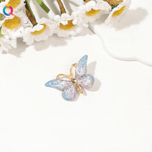 Load image into Gallery viewer, Gradient Colored Butterfly Hair Clip Mini Lovely Bangs Hairpin Hair Claw Clip Versatile Fashionable Headwear Hair Accessories