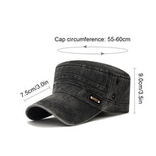 Load image into Gallery viewer, Men Retro Cotton Baseball Cap Fashionable Personalized Adjustable Sunhat Casual Versatile Spring Autumn Outdoor Cap