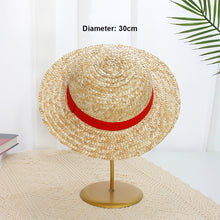 Load image into Gallery viewer, Fashionable Wide Brim Straw Hat Sun Hat UV Protection Casual Hat Outdoor Sports Sunshade Bonnet Beach Hat for Women Children