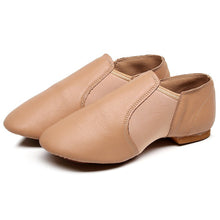 Load image into Gallery viewer, Leather Elastic Jazz Dance Shoes Soft Comfortable Breathable Dance Shoes Solid Color Soft Soled Dance Shoes for Women