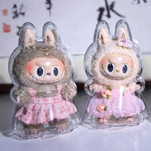 Load image into Gallery viewer, Milan Skirt Protective Acrylic Storage Case For Plush Dolls Display Bag for Labubu No Doll Transparent Portable Cable Organizer Box Storage Case