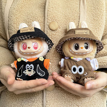 Load image into Gallery viewer, For Labubu V1 V2 Plush Doll Pendant Cartoon Jumpsuit Three Piece Set Cool Cute Outfit Accessories Labubu Clothes