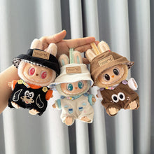 Load image into Gallery viewer, For Labubu V1 V2 Plush Doll Pendant Cartoon Jumpsuit Three Piece Set Cool Cute Outfit Accessories Labubu Clothes