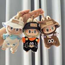 Load image into Gallery viewer, For Labubu V1 V2 Plush Doll Pendant Cartoon Jumpsuit Three Piece Set Cool Cute Outfit Accessories Labubu Clothes