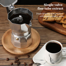 Load image into Gallery viewer, Mocha Coffee Pots Italian Aluminum Octagonal Pot Coffee Cup Maker Tea Maker Portable Coffee Maker