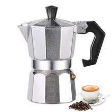 Load image into Gallery viewer, Mocha Coffee Pots Italian Aluminum Octagonal Pot Coffee Cup Maker Tea Maker Portable Coffee Maker