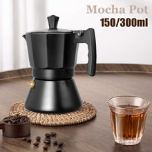 Load image into Gallery viewer, Aluminum Moka Italian Mocha Pot Espresso Coffee Maker Induction Cooker Percolator Stove Top Pot Coffee Machine 3cup 6cup