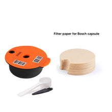Load image into Gallery viewer, 60/180200/220ML Reusable Coffee Capsule Pods for BOSCH-s Machine Tassimo Refillable Filter Pod Silicone Lid Replacement