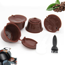 Load image into Gallery viewer, 4PCS Reusable Coffee Capsule Pods for Dolce Gusto Refillable Filters Crema Espresso Capsules Cup Kitchen Tool