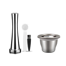 Load image into Gallery viewer, Reusable Pods for Nespresso Reusable Stainless Steel Capsule Crema Espresso Coffee Filters Reusable Pods Coffee Accessories