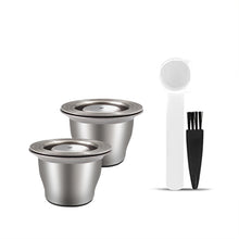 Load image into Gallery viewer, Reusable Pods for Nespresso Reusable Stainless Steel Capsule Crema Espresso Coffee Filters Reusable Pods Coffee Accessories