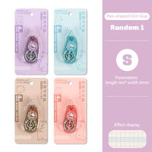 Load image into Gallery viewer, Transparent Dot Dispensing Double-sided Tape Replaceable Refills Handbook Dot Glue Stationery School Office Supplies