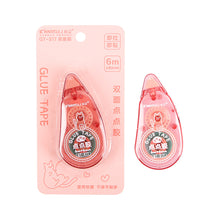Load image into Gallery viewer, Transparent Dot Dispensing Double-sided Tape Replaceable Refills Handbook Dot Glue Stationery School Office Supplies
