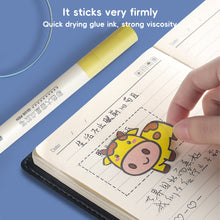 Load image into Gallery viewer, Pen-shaped Handmade Glue Pen Dot Glue Pen Solid Glue Stick Candy Color Quick-drying High Viscosity Students Scrapbooking Stationery