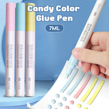 Load image into Gallery viewer, Pen-shaped Handmade Glue Pen Dot Glue Pen Solid Glue Stick Candy Color Quick-drying High Viscosity Students Scrapbooking Stationery