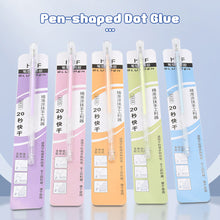 Load image into Gallery viewer, Pen-shaped Handmade Glue Pen Dot Glue Pen Solid Glue Stick Candy Color Quick-drying High Viscosity Students Scrapbooking Stationery