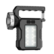 Load image into Gallery viewer, Multifunctional Dual Light Source Solar Searchlight With Hook Outdoor COB Portable Patrol Light Type-C Charging