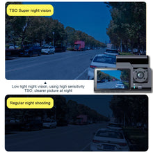 Load image into Gallery viewer, 2IN Infrared Night Vision Dashcam WIFI Version 170° Wide Angle 1080P Three Camera Mobile Interconnection Traffic Recorder