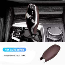 Load image into Gallery viewer, Car Gear Shift Knob Cover Trim Styling Accessories Carbon Fiber Black For BMW 7 Series 6GT 16-22 X3 X4 18-21 5 Series 18-23