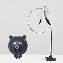 Load image into Gallery viewer, Funny Cat Stick Toy with Detachable Teaser Wand And Sucker Base Interactive Fluffy Feather Kitten Play Toy for Cat Supplies