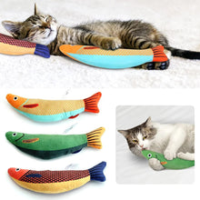 Load image into Gallery viewer, Cat Toy Catnip 3D Simulation Fish Goldfish Kitten Toys Pillowfish Interactive Sounding Cat Chew Bite Plush Toys Cat Supplies