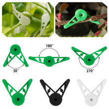 Load image into Gallery viewer, 10Pcs Plant Branches Bender Training Clips Garden Stem Trainer Clips 360 Degree Adjustable Planter Holder for Low Stress Training Tool