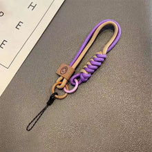 Load image into Gallery viewer, Collision Color Woven Phone Case Universal Hanging Rope Short Handheld Pendant Anti Fall Versatile Wristband Trend Niche