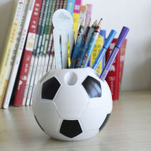 Load image into Gallery viewer, Cute football shape Pen Holder Multifunctional Children's Desktop Ornament Large Capacity Stationery Storage Box Organizer