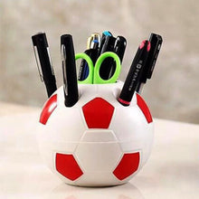 Load image into Gallery viewer, Cute football shape Pen Holder Multifunctional Children's Desktop Ornament Large Capacity Stationery Storage Box Organizer